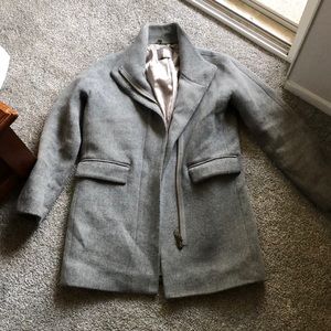Stadium cloth wool cocoon  coat j crew